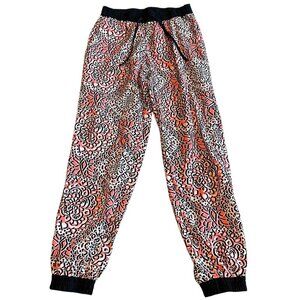 Topshop Petite Colorful Jogger Pants Boho Print Pull-On Drawstring Size 4P Women